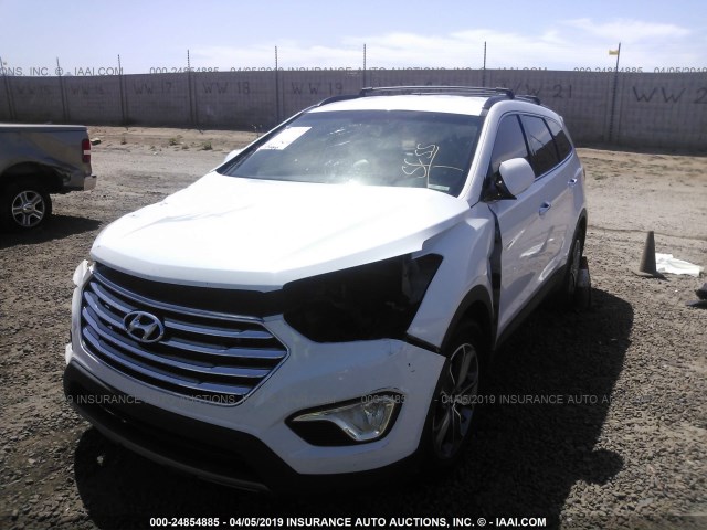 KM8SN4HF9DU016282 - 2013 HYUNDAI SANTA FE GLS WHITE photo 2