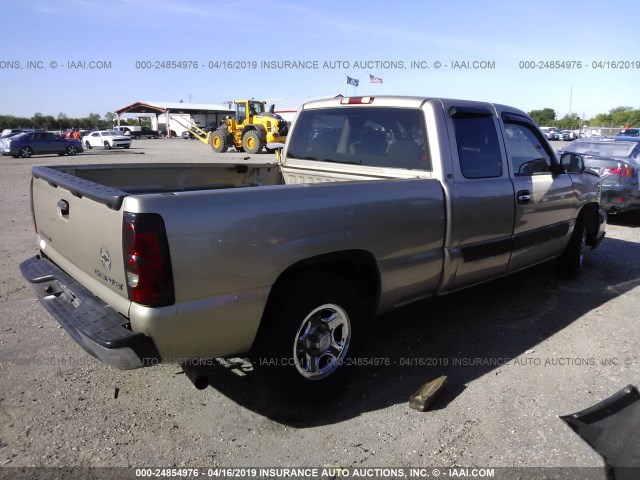 2GCEC19V541161584 - 2004 CHEVROLET SILVERADO C1500 TAN photo 4