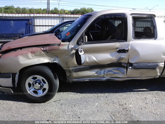 2GCEC19V541161584 - 2004 CHEVROLET SILVERADO C1500 TAN photo 6