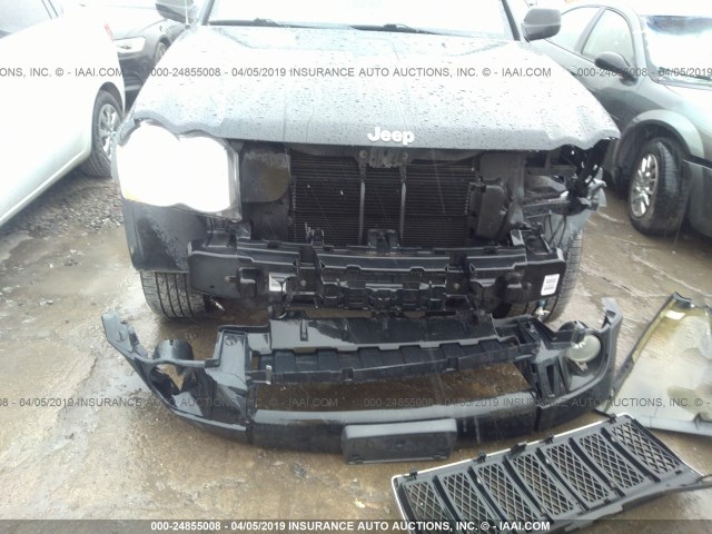 1J8HR68258C200215 - 2008 JEEP GRAND CHEROKEE OVERLAND BLACK photo 6