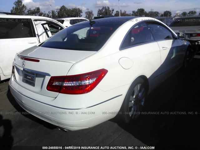 WDDKJ5KB6CF157816 - 2012 MERCEDES-BENZ E 350 WHITE photo 4