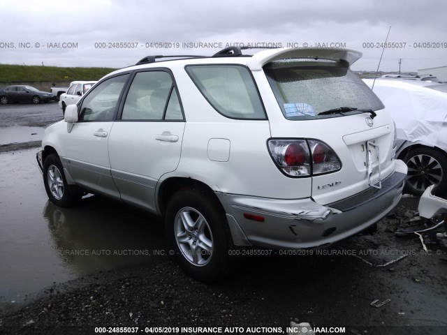 JTJHF10U320236202 - 2002 LEXUS RX 300 WHITE photo 3