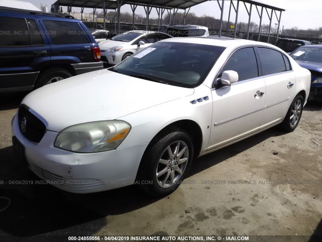 1G4HD57217U152184 - 2007 BUICK LUCERNE CXL WHITE photo 2