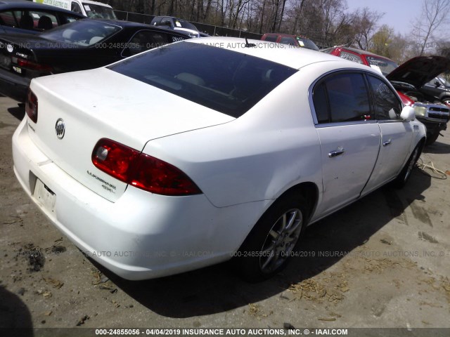 1G4HD57217U152184 - 2007 BUICK LUCERNE CXL WHITE photo 4