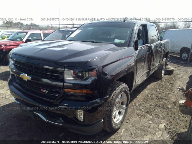 3GCUKREC4JG369296 - 2018 CHEVROLET SILVERADO K1500 LT BLACK photo 2