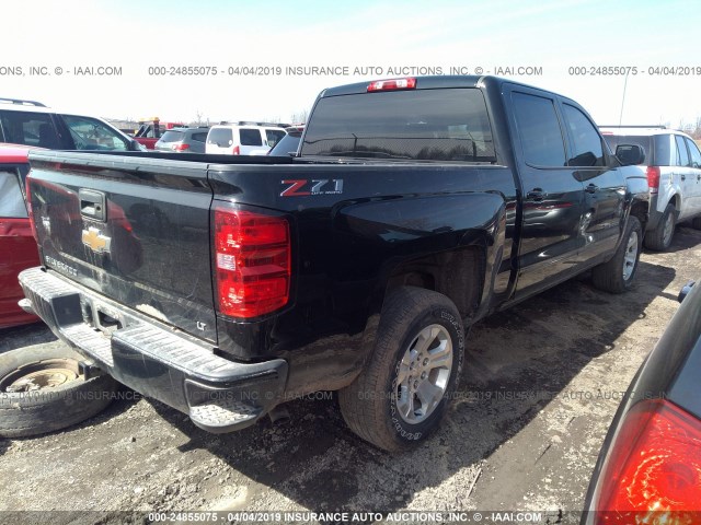 3GCUKREC4JG369296 - 2018 CHEVROLET SILVERADO K1500 LT BLACK photo 4