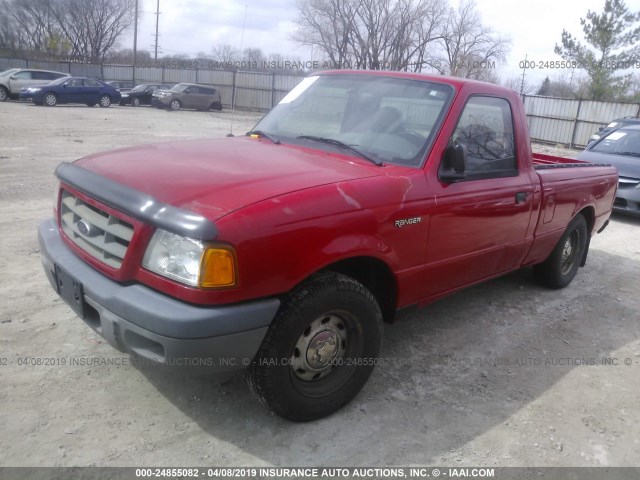 1FTYR10D33PB88543 - 2003 FORD RANGER RED photo 2