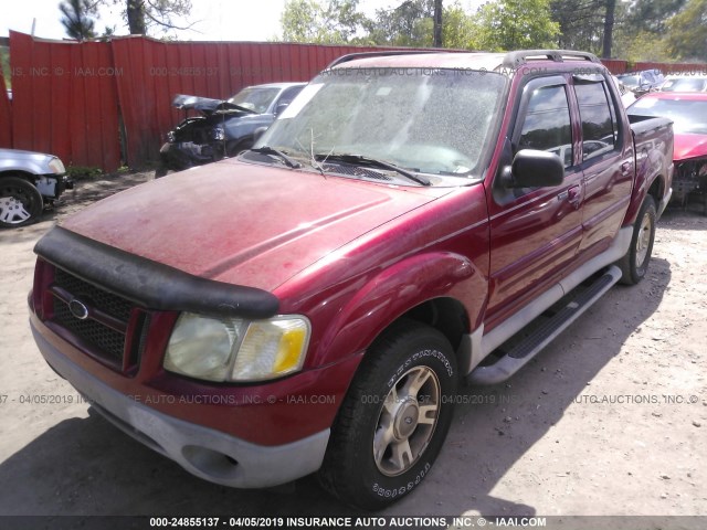 1FMZU67E23UB67114 - 2003 FORD EXPLORER SPORT TR  RED photo 2