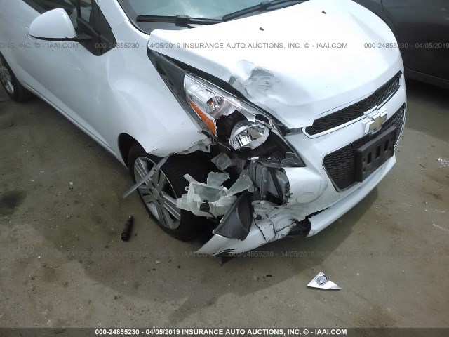 KL8CD6S93FC793438 - 2015 CHEVROLET SPARK 1LT WHITE photo 6