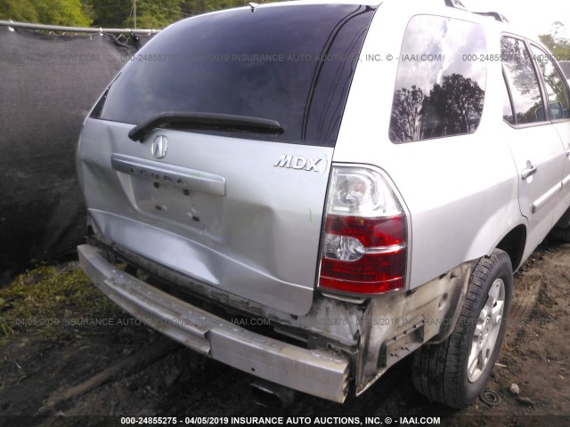 2HNYD18686H502808 - 2006 ACURA MDX TOURING SILVER photo 6