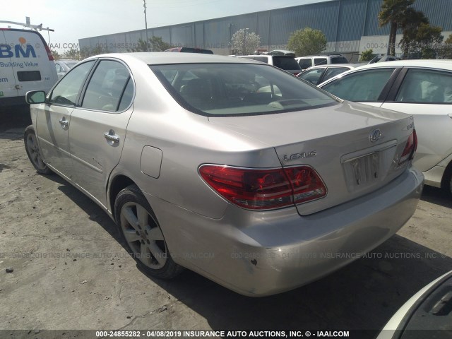 JTHBA30G365160047 - 2006 LEXUS ES 330 SILVER photo 3