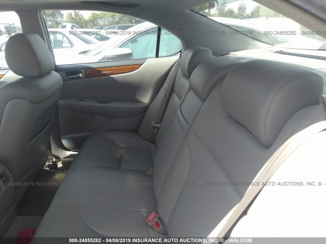 JTHBA30G365160047 - 2006 LEXUS ES 330 SILVER photo 8