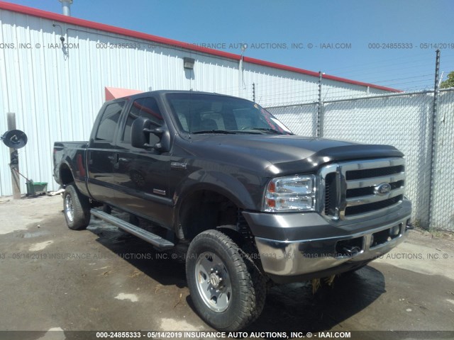 1FTWW31P36EC28608 - 2006 FORD F350 SRW SUPER DUTY GRAY photo 1