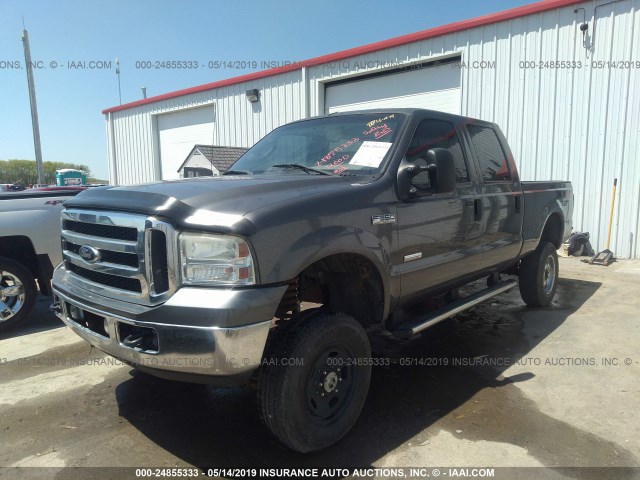 1FTWW31P36EC28608 - 2006 FORD F350 SRW SUPER DUTY GRAY photo 2