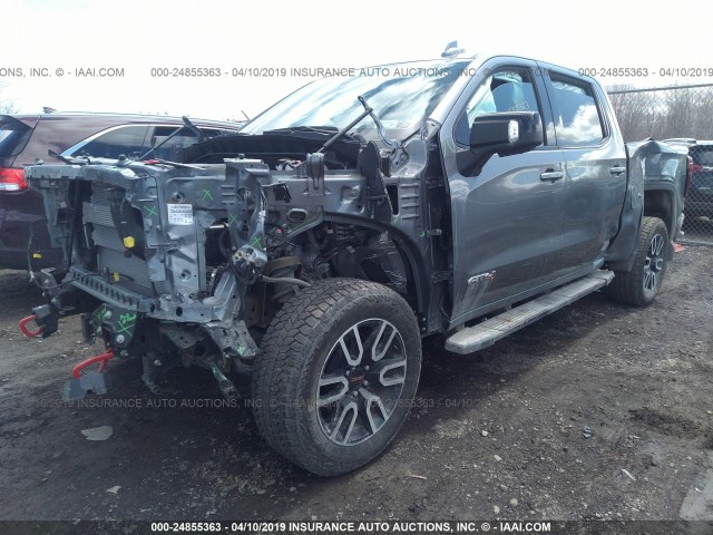 1GTP9EEL4KZ179050 - 2019 GMC SIERRA K1500 AT4 GRAY photo 2