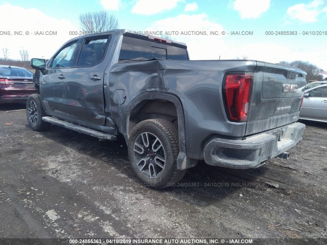 1GTP9EEL4KZ179050 - 2019 GMC SIERRA K1500 AT4 GRAY photo 3