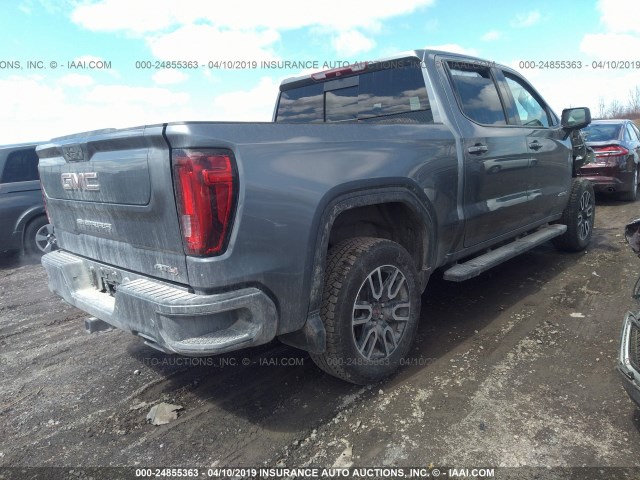 1GTP9EEL4KZ179050 - 2019 GMC SIERRA K1500 AT4 GRAY photo 4