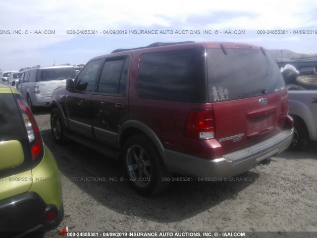 1FMPU18L53LB34184 - 2003 FORD EXPEDITION EDDIE BAUER RED photo 3