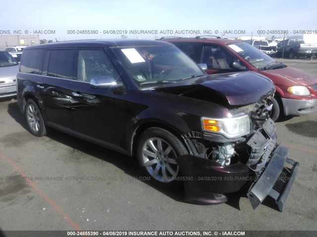 2FMGK5DCXBBD07103 - 2011 FORD FLEX LIMITED BURGUNDY photo 1