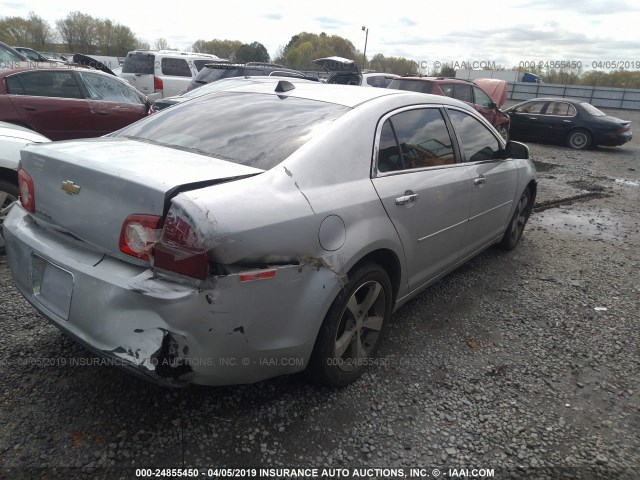 1G1ZD5EU1CF369156 - 2012 CHEVROLET MALIBU 2LT SILVER photo 4