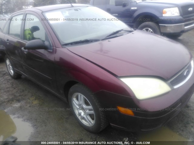 1FAFP34N87W122230 - 2007 FORD FOCUS ZX4/S/SE/SES MAROON photo 1