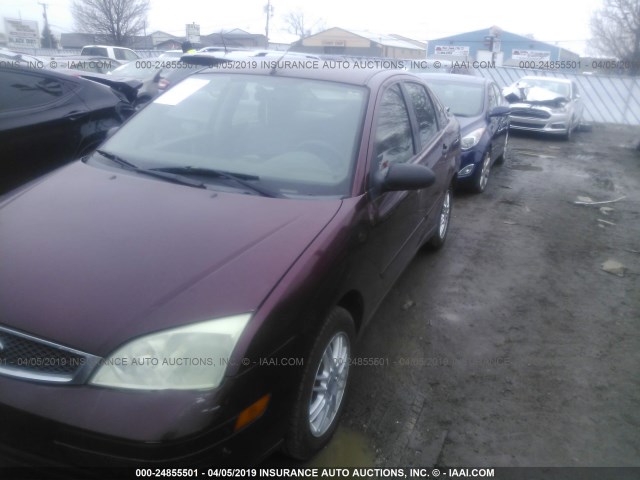 1FAFP34N87W122230 - 2007 FORD FOCUS ZX4/S/SE/SES MAROON photo 2