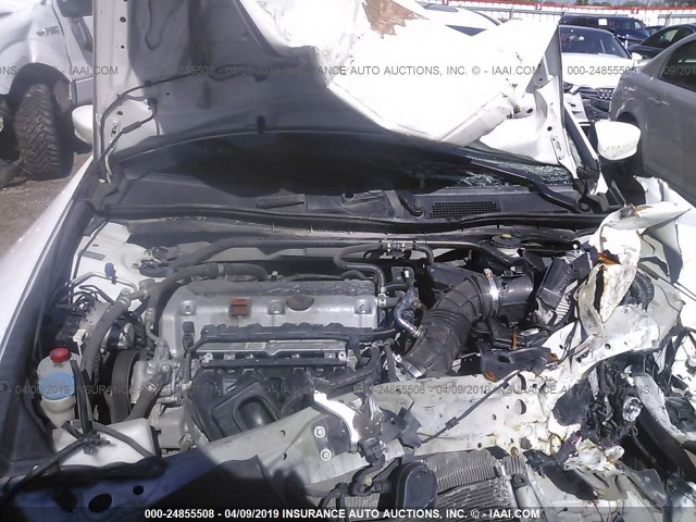 1HGCP2F88BA086920 - 2011 HONDA ACCORD EXL WHITE photo 10