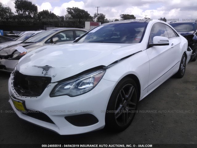 WDDKJ5KB5EF253813 - 2014 MERCEDES-BENZ E 350 WHITE photo 2