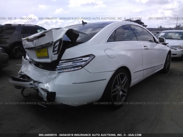 WDDKJ5KB5EF253813 - 2014 MERCEDES-BENZ E 350 WHITE photo 4