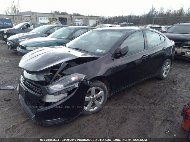 1C3CDFBB2GD529203 - 2016 DODGE DART SXT BLACK photo 2