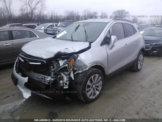 KL4CJESB2HB020203 - 2017 BUICK ENCORE PREFERRED SILVER photo 2