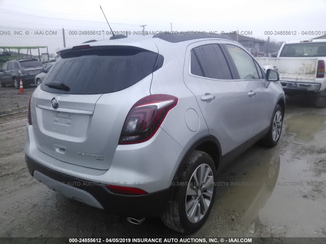 KL4CJESB2HB020203 - 2017 BUICK ENCORE PREFERRED SILVER photo 4