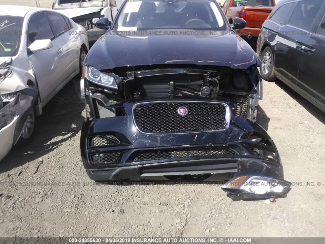 SADCS2FX3KA391878 - 2019 JAGUAR F-PACE BLACK photo 6