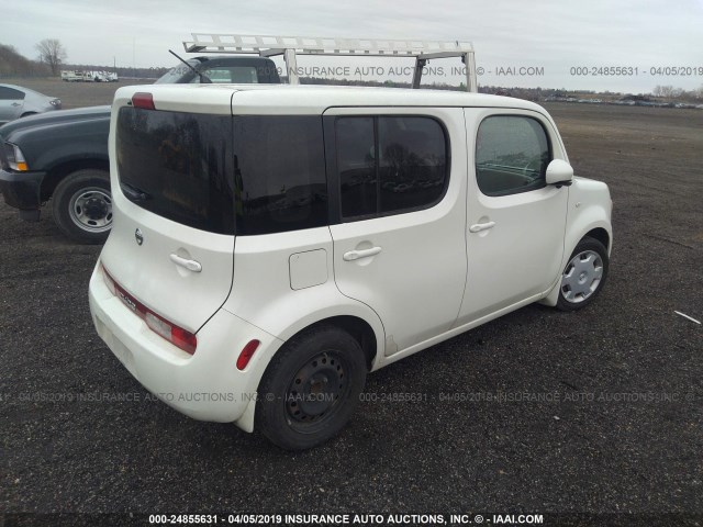 JN8AZ28R69T113217 - 2009 NISSAN CUBE S/SL WHITE photo 4