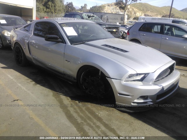 1ZVBP8CF1D5221485 - 2013 FORD MUSTANG GT SILVER photo 1