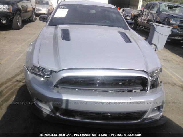 1ZVBP8CF1D5221485 - 2013 FORD MUSTANG GT SILVER photo 6