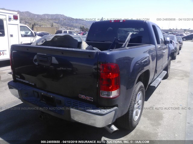 1GTR1VE07BZ150552 - 2011 GMC SIERRA C1500 SLE BLUE photo 4