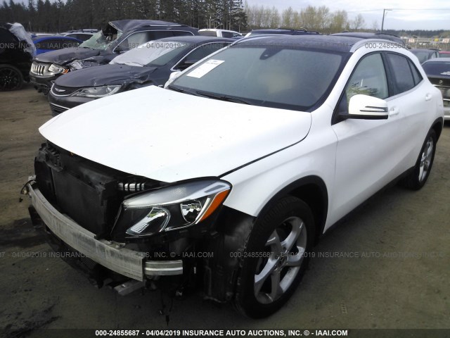 WDCTG4GBXKJ549302 - 2019 MERCEDES-BENZ GLA 250 4MATIC WHITE photo 2