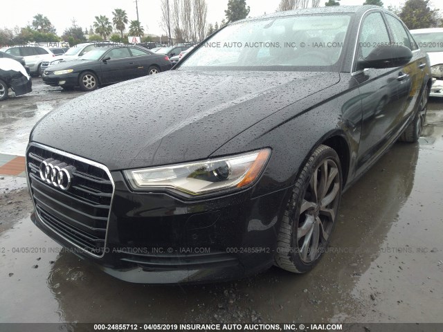 WAUGFAFC1DN089877 - 2013 AUDI A6 PREMIUM PLUS BLACK photo 2