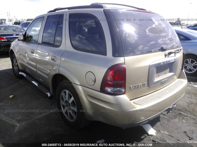 5GAES13P542213245 - 2004 BUICK RAINIER CXL GOLD photo 3