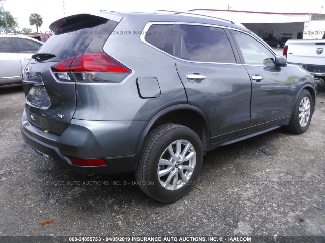 JN8AT2MT2HW153276 - 2017 NISSAN ROGUE S/SL/SV GRAY photo 4