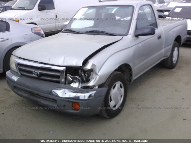 4TANL42N9YZ669500 - 2000 TOYOTA TACOMA SILVER photo 6