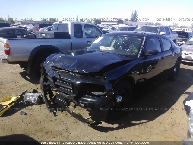 2B3KA43H77H644603 - 2007 DODGE CHARGER SE/SXT BLACK photo 2