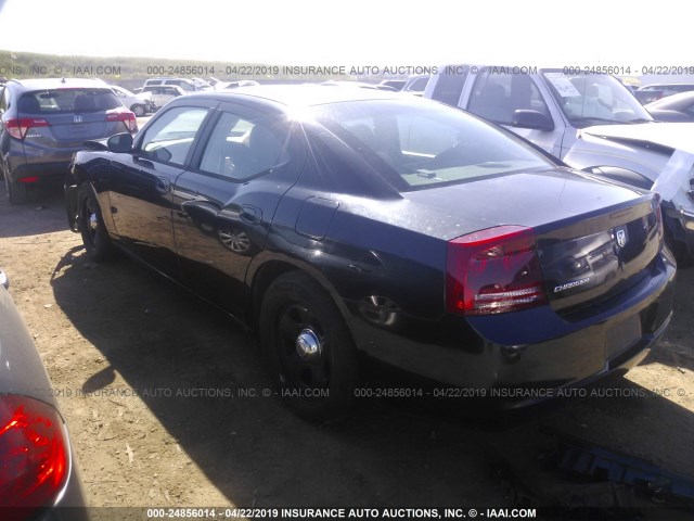 2B3KA43H77H644603 - 2007 DODGE CHARGER SE/SXT BLACK photo 3