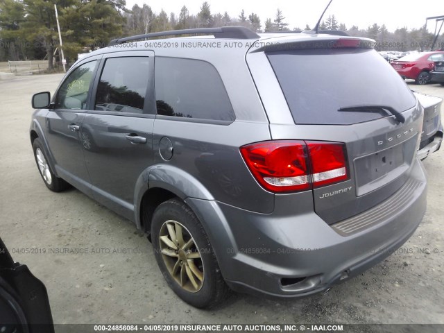 3C4PDCBG8DT596482 - 2013 DODGE JOURNEY SXT GRAY photo 3