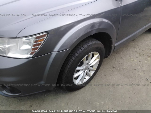 3C4PDCBG8DT596482 - 2013 DODGE JOURNEY SXT GRAY photo 6