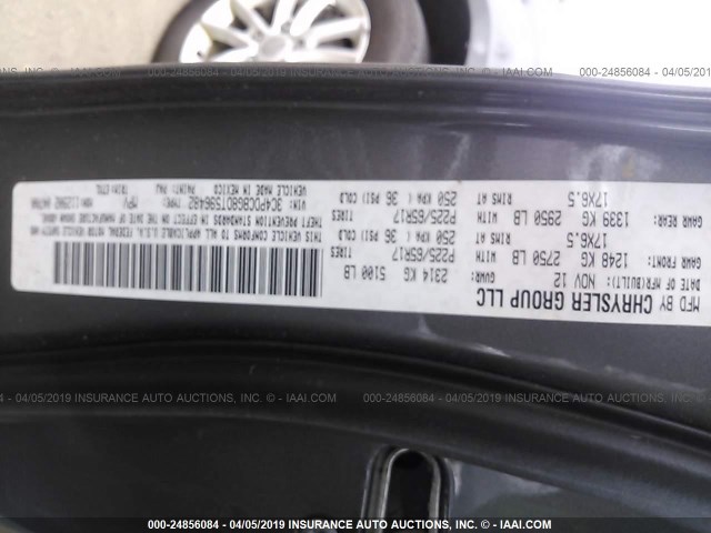 3C4PDCBG8DT596482 - 2013 DODGE JOURNEY SXT GRAY photo 9