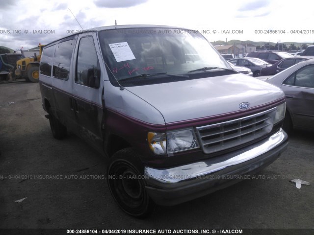 1FBHE31HXNHA18657 - 1992 FORD ECONOLINE E350 RED photo 1