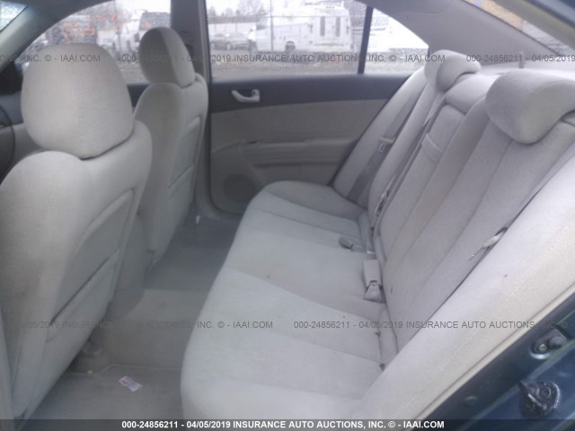 KMHEU46C96A088192 - 2006 HYUNDAI SONATA GLS/LX BLUE photo 8