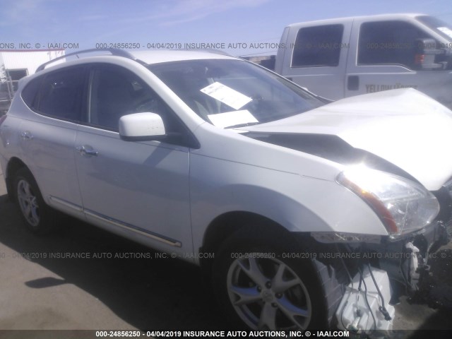 JN8AS5MT6BW188088 - 2011 NISSAN ROGUE S/SV/KROM WHITE photo 1